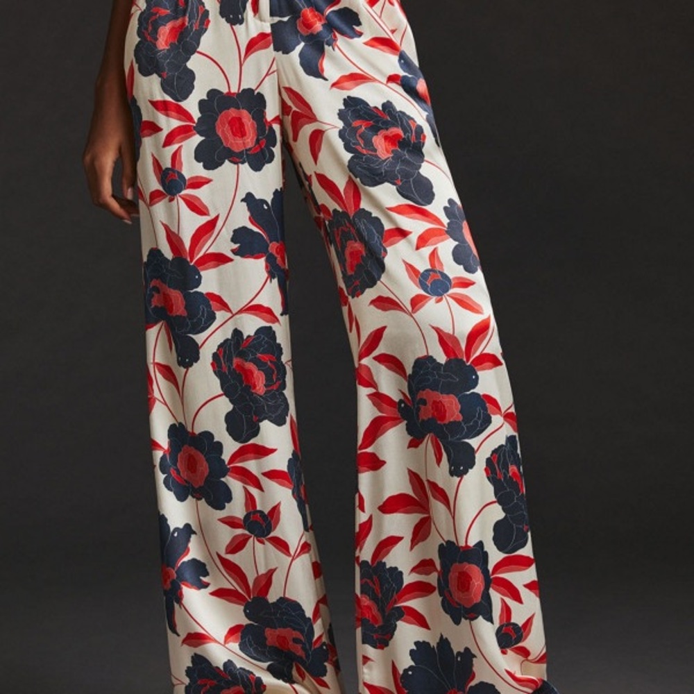 Great Preowned Corey Lynn Carter Wide-Leg Pleated Pants